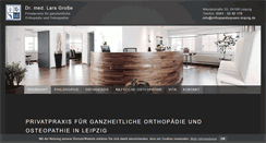 Desktop Screenshot of orthopaediepraxis-leipzig.de