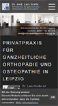 Mobile Screenshot of orthopaediepraxis-leipzig.de